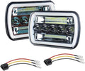 Super Bright Pair 7x6 5x7 Headlights 6052 6054 H5054 H6054 - Improved