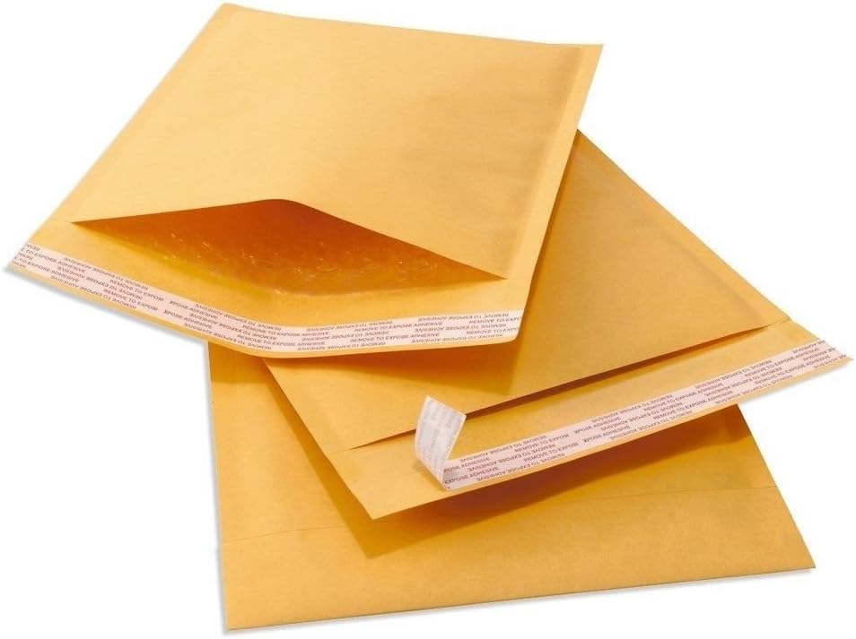 200#2 Kraft Bubble Mailers by supplyhut 8.5in x 12in