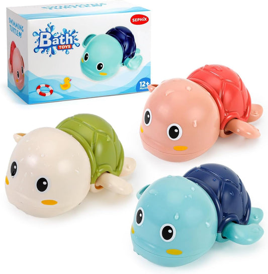 SEPHIX Cute Swimming Turtle Bath Toys
