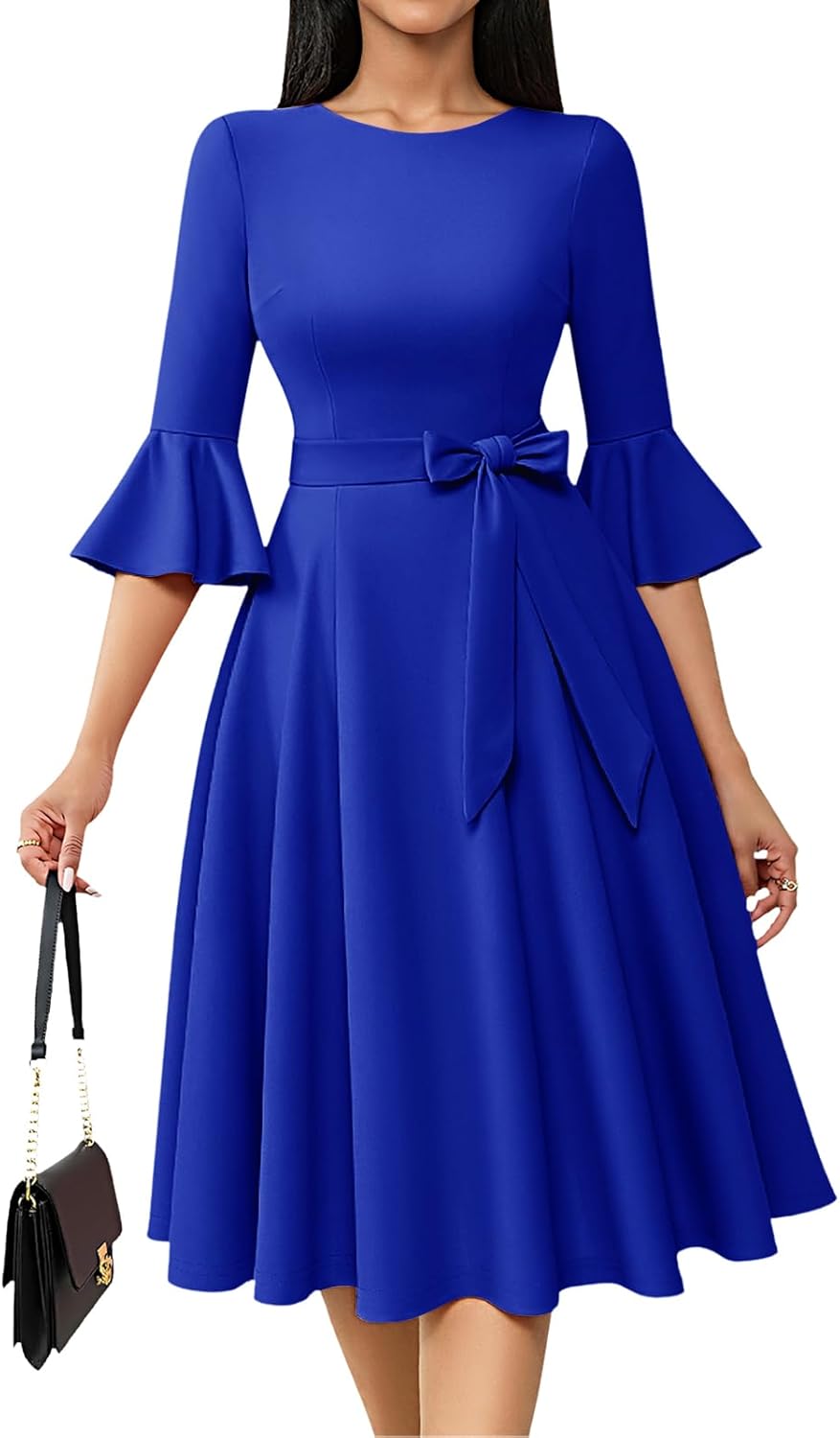 HomRain Women's Church Dresses for Wedding Guest and More