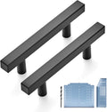 Ravinte 25 Pack Black Cabinet Pulls 3in Matte Black Handles - Durable