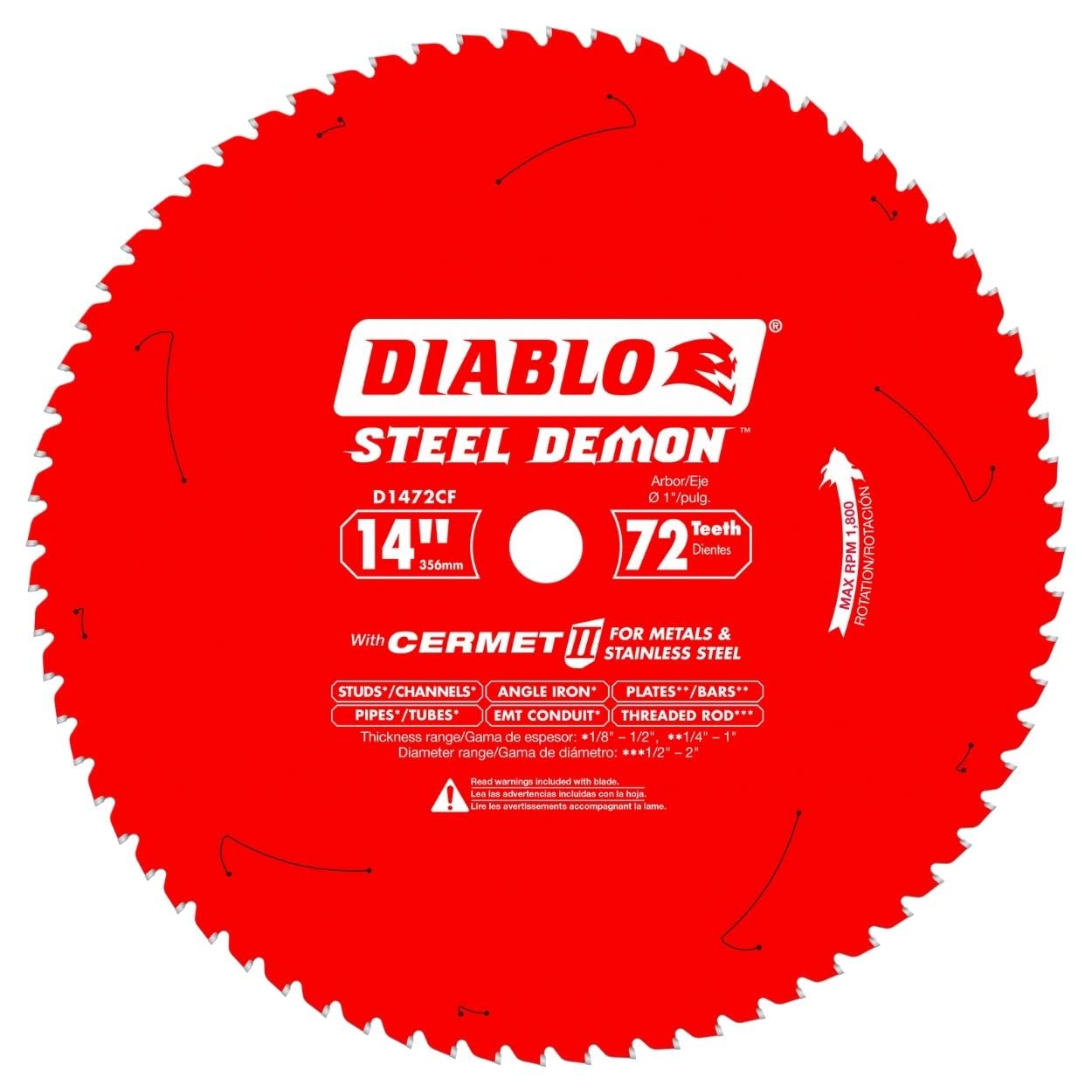 Diablo Steel Demon Cermet II Saw Blade for Medium Metal Cutting