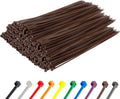 GTSE 12 in Brown Zip Ties 1000 Pack - Heavy Duty 50lb Strength