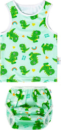 Toddler Baby Boy Swimsuit with Reusable Swim Diaper - Two Sizes