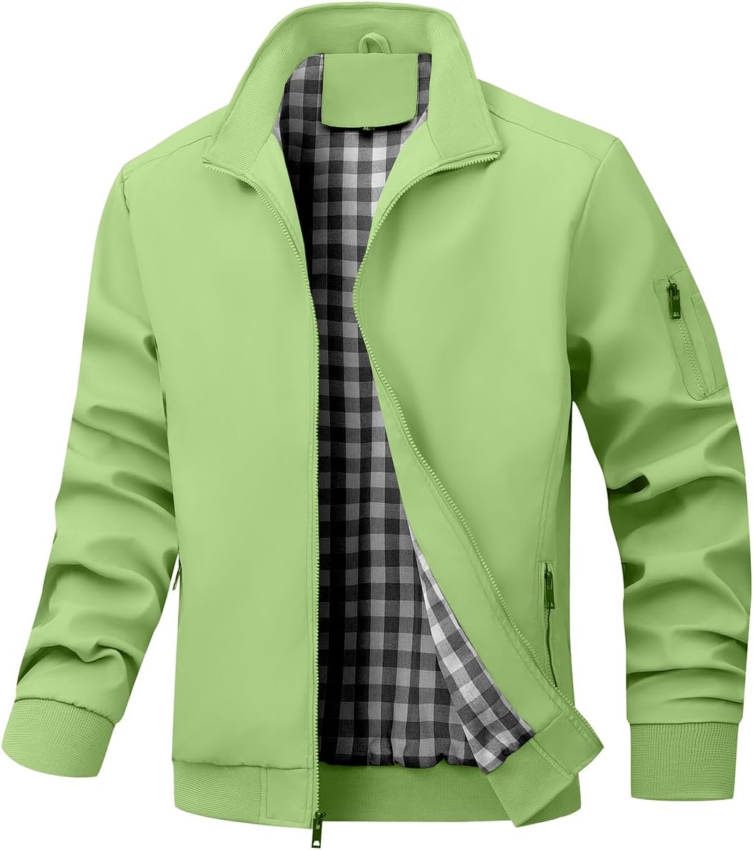 Men's Bomber Jacket Lightweight Casual Windbreaker for All Occasions