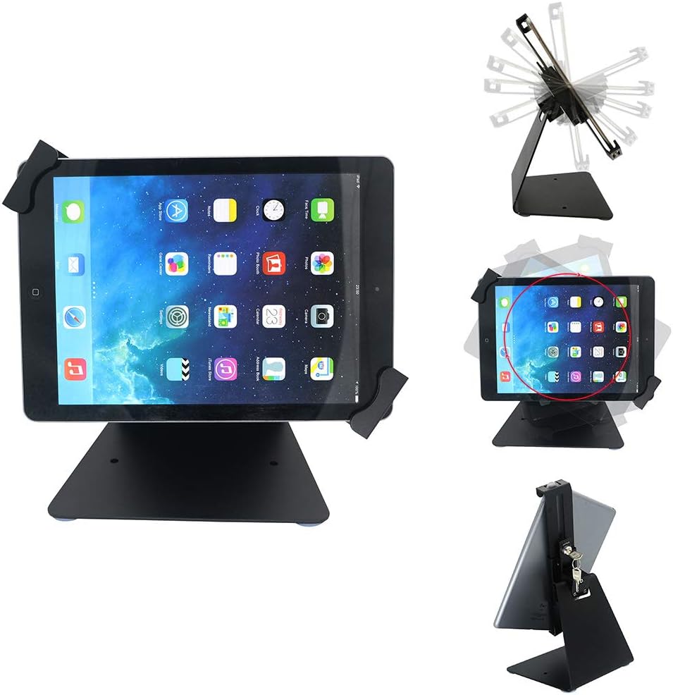 Desktop Anti-Theft Security Kiosk Stand for iPad and Tablets
