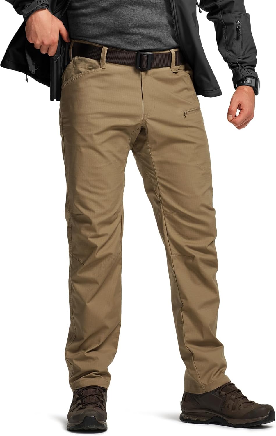 CQR Men's Flex Stretch Tactical Pants for Outdoor Adventures