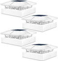 4x4 Solar Post Cap Lights Outdoor - 4 Pack Cool/Warm/Neutral