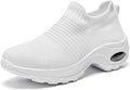Women's Sock Sneakers with Platform Air Cushion - Slip On Comfort