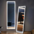 56in x 18in Full Length Tempered Glass LED Mirror with Lights