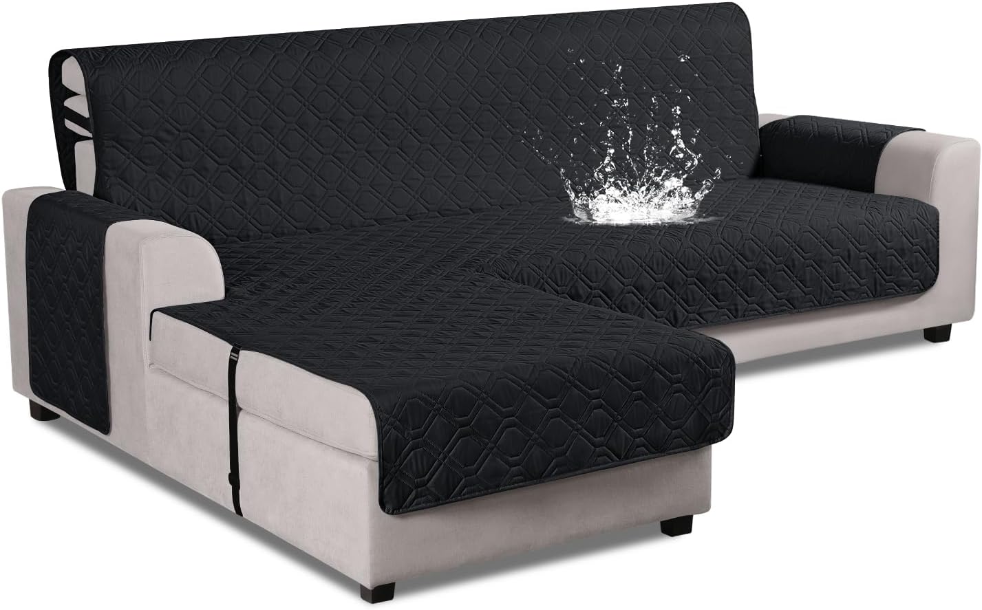VANSOFY Waterproof L Shaped Sofa Slipcover for Pets and Kids