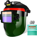 Welding Helmet Auto Darkening True Color - Solar Powered Shade 9-13