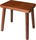 GZQXHOME 13.4inch Wooden Step Stool for Adults - Brown