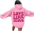 Pink Palm Puff Hoodie - Y2k Cute & Cozy