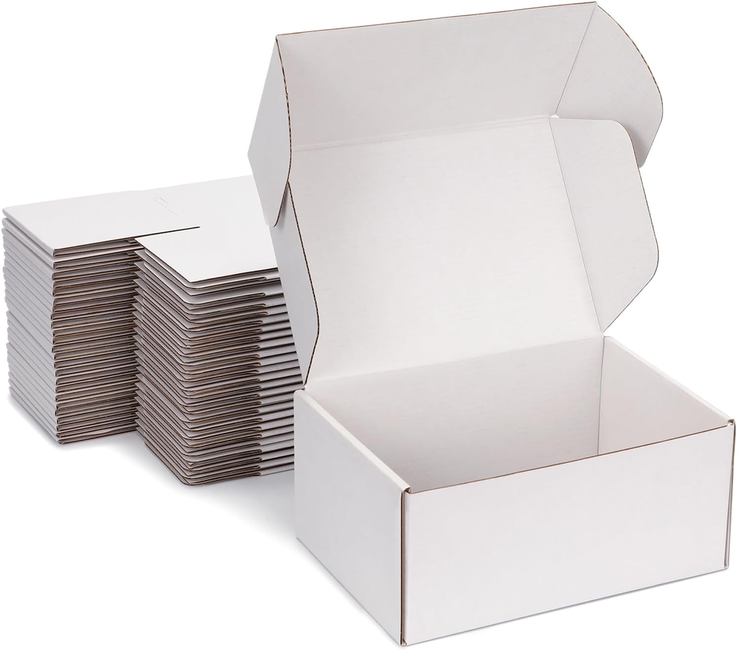 Small Shipping Boxes 9x6x4 Inch - Sturdy White Corrugated Boxes