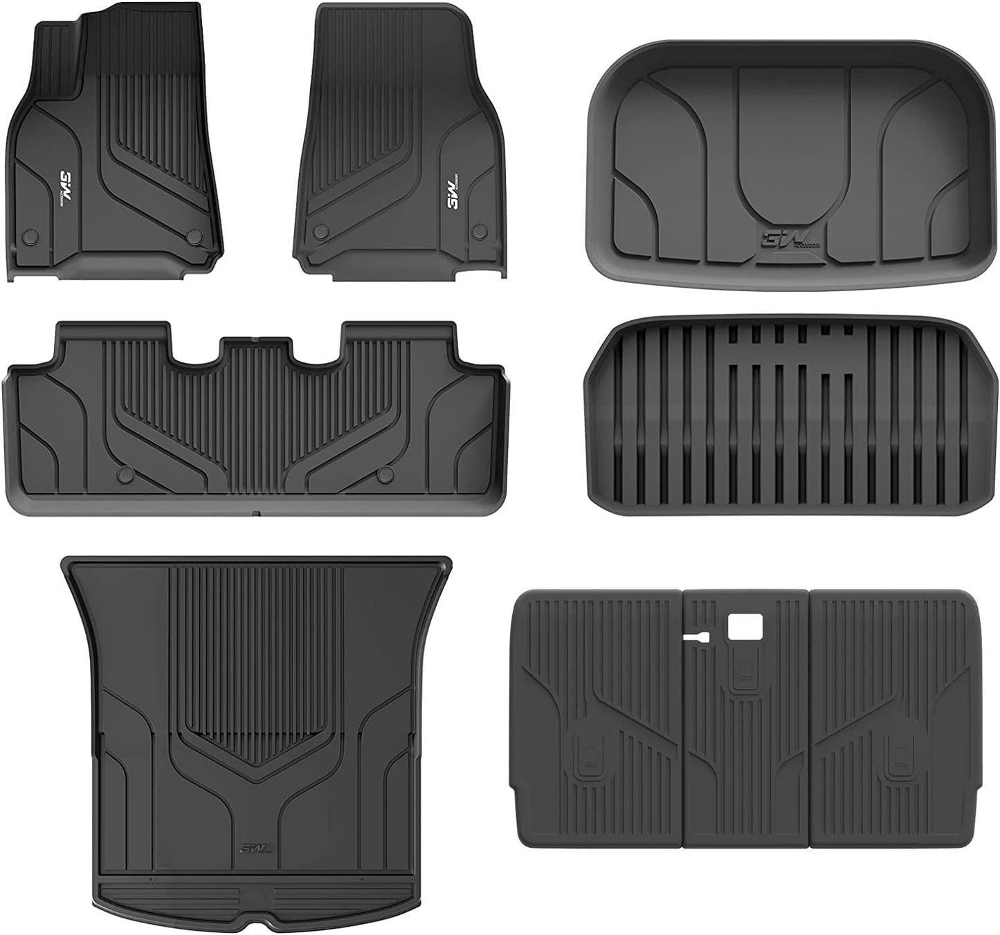 Custom Fit TPE Floor Mats for Tesla Model Y 2020-2025 Full Set