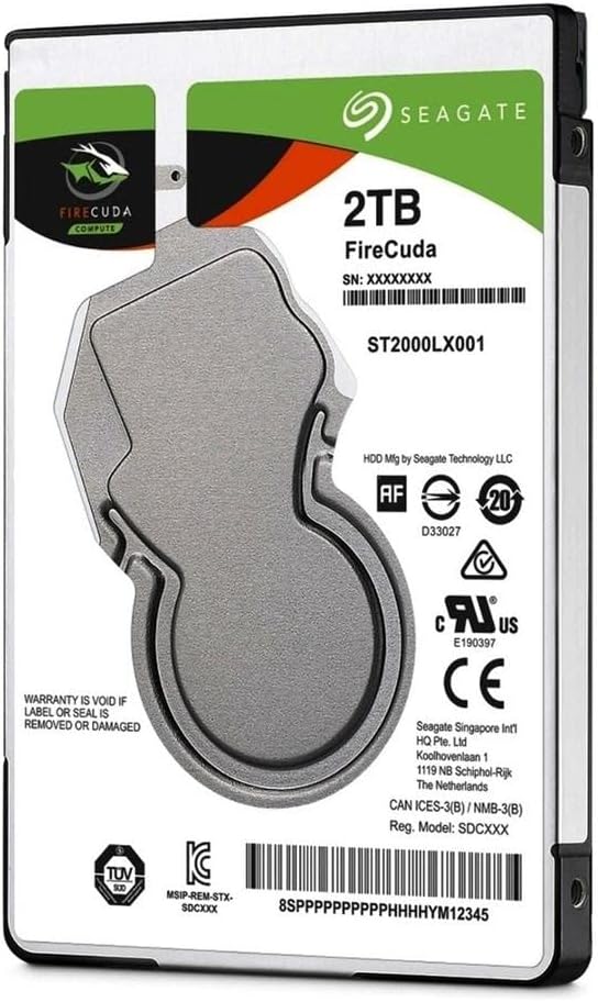 Seagate FireCuda 2TB Solid State Hybrid Drive for Gaming PCs