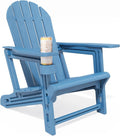 Adirondack Chair Tool-Free Assembly All-Weather HDPE Patio Chair