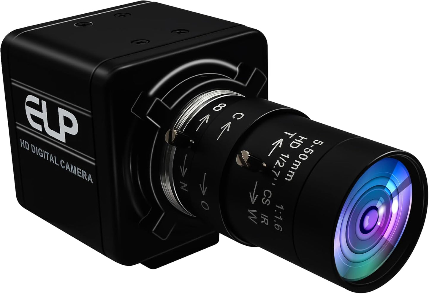 ELP Global Shutter USB Webcam - 1080P 90fps with Manual Zoom