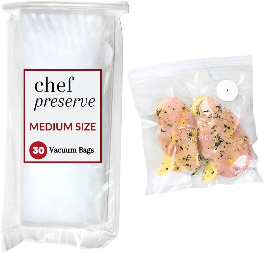 Chef Preserve Reusable Vacuum Sealer Bags for Food Storage