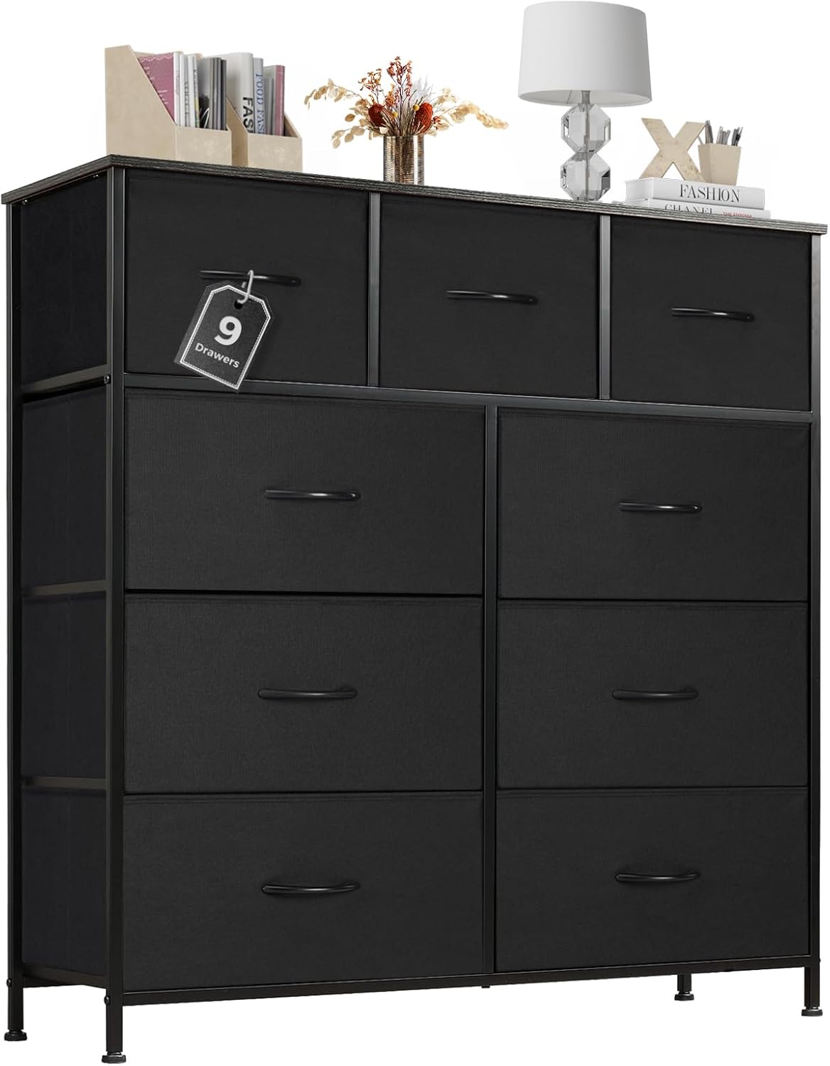 Stylish Sweetcrispy Dresser with 9 Storage Drawers for Home