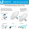 Ubiquiti NanoBeam AC Gen2 2-Pack 5GHz CPE - High-Performance Bridge