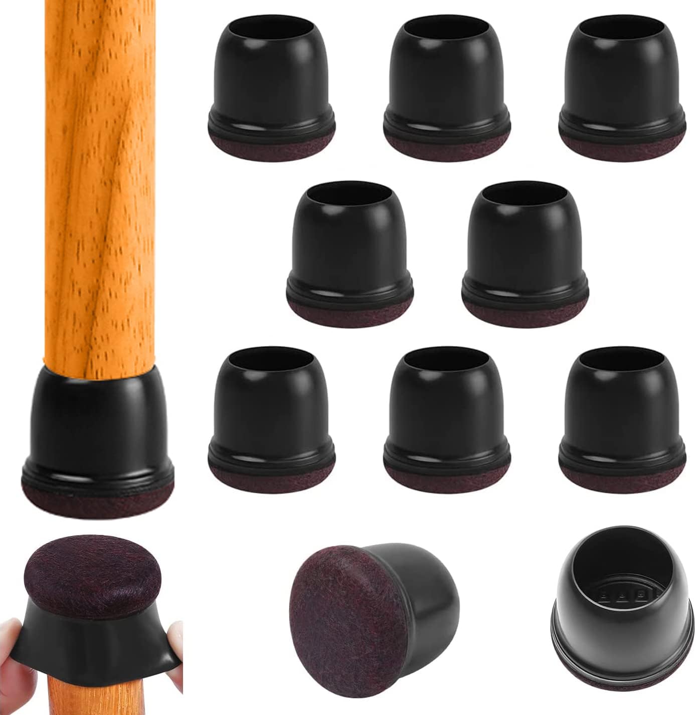 ARTHURS Large Chair Leg Protectors - Protect Hardwood Floors