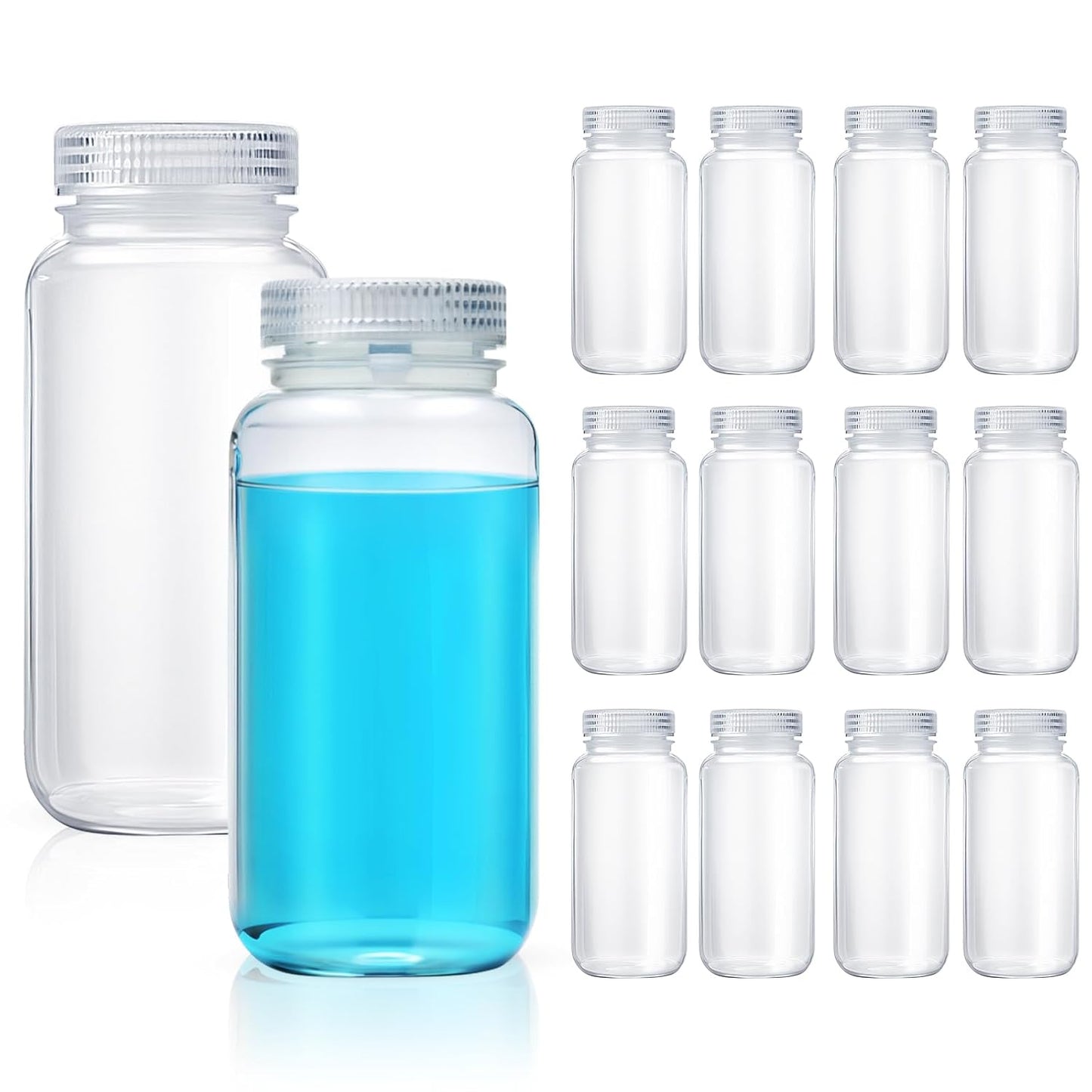 Tatuo 12 Pcs 32 oz Polypropylene Reagent Bottle Set for Storage
