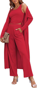 Ekouaer Women's 3 Piece Lounge Set Pajama - Lightweight Chic