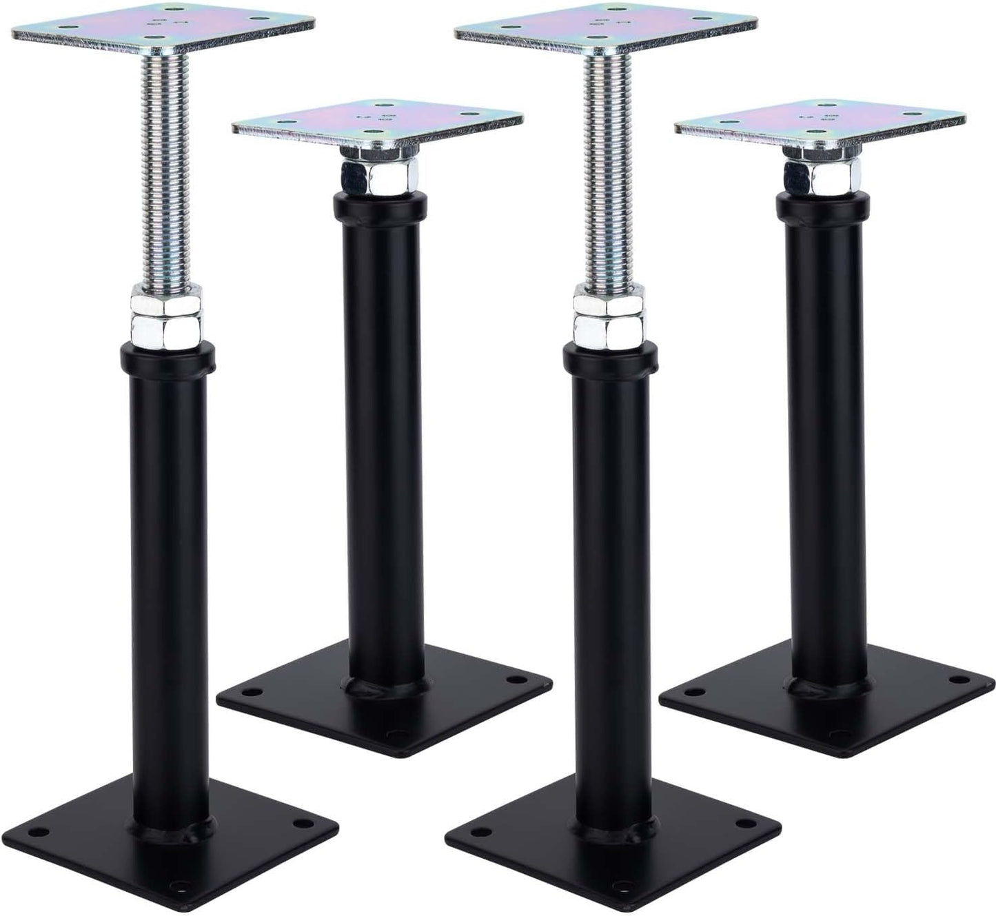 4-Pack Adjustable Floor Jack Lift Supports for Home Use
