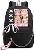 ISaikoy Anime Anya Forger Backpack - Comfortable USB Laptop Daypack