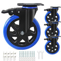 6 Inch Caster Wheels 2800Lbs Set of 4 - Heavy Duty Dual Locking