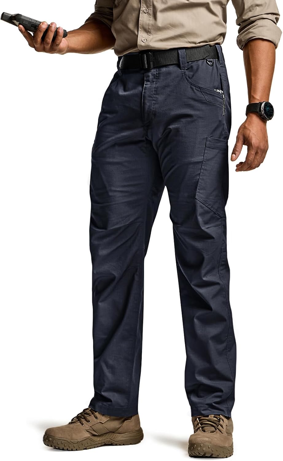 CQR Men's Utility Flex Cargo Pants for Tactical Comfort and Style