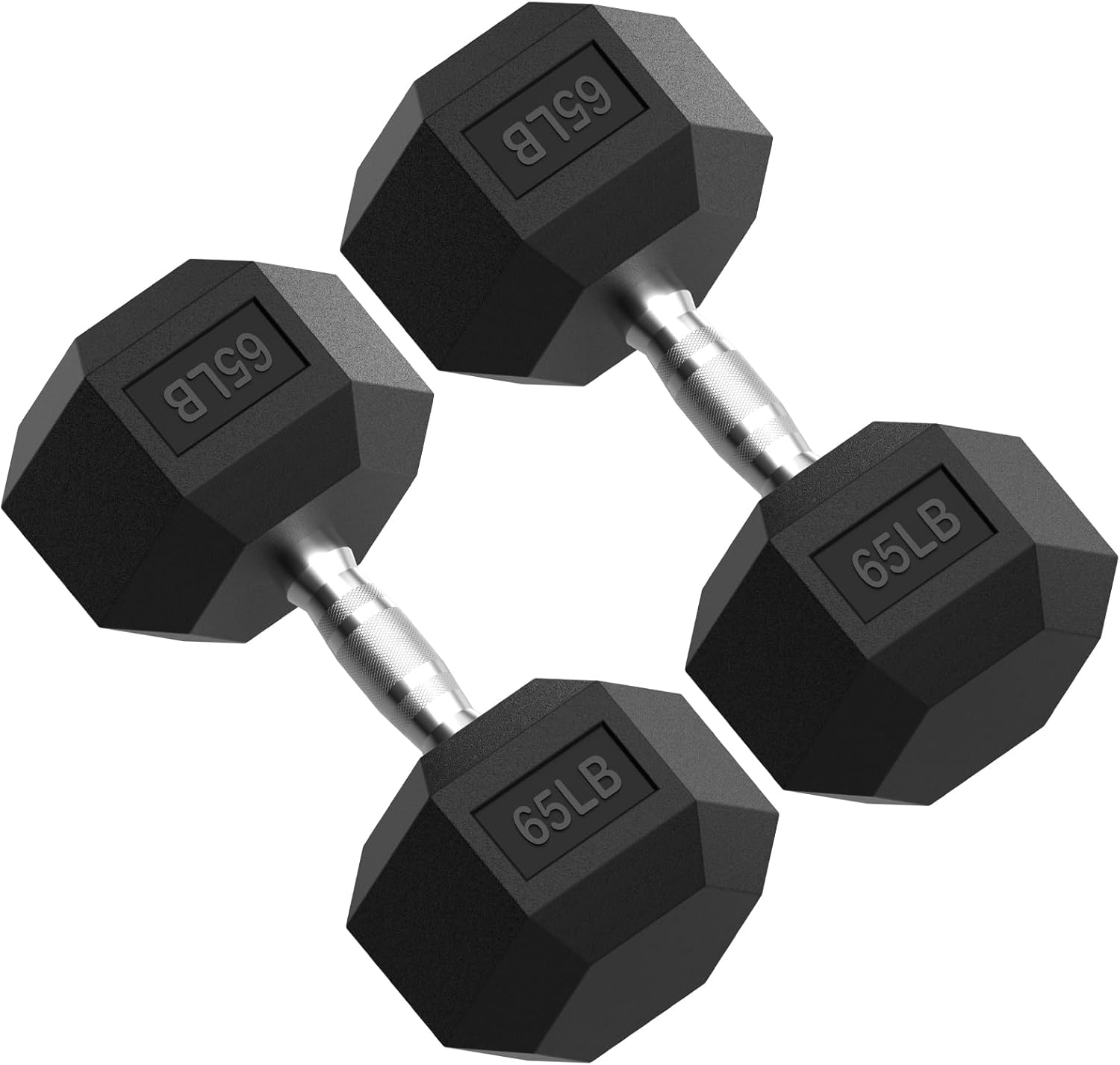 PAPABABE HEX Dumbbell Set 2.5-125lb for Home Gym Workouts
