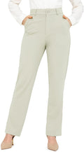 Women's High Waisted Work Dress Pants - Straight Leg Trousers