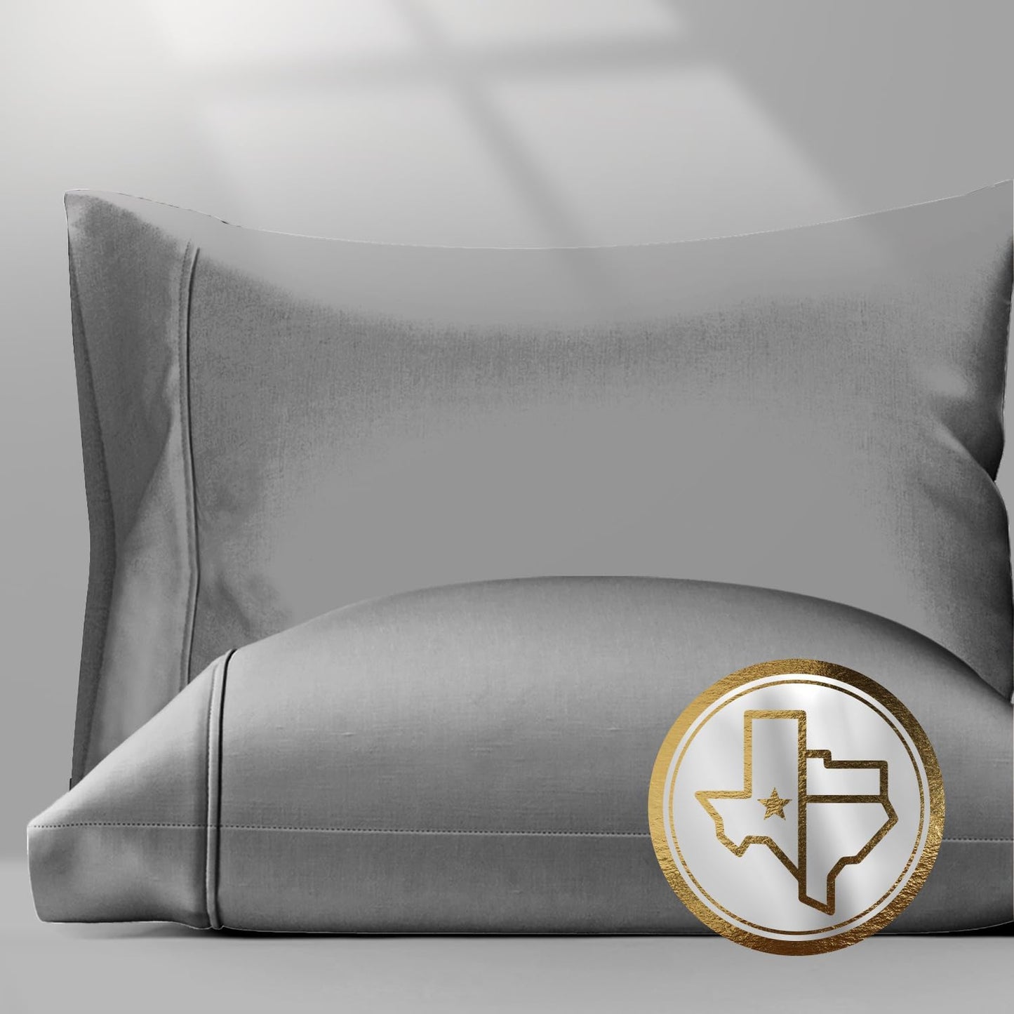 Luxurious 100% Egyptian Cotton King Size Pillow Cases Set of 2