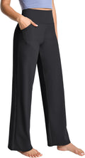 BUBBLELIME High Waist Wide Leg Yoga Pants - Flattering