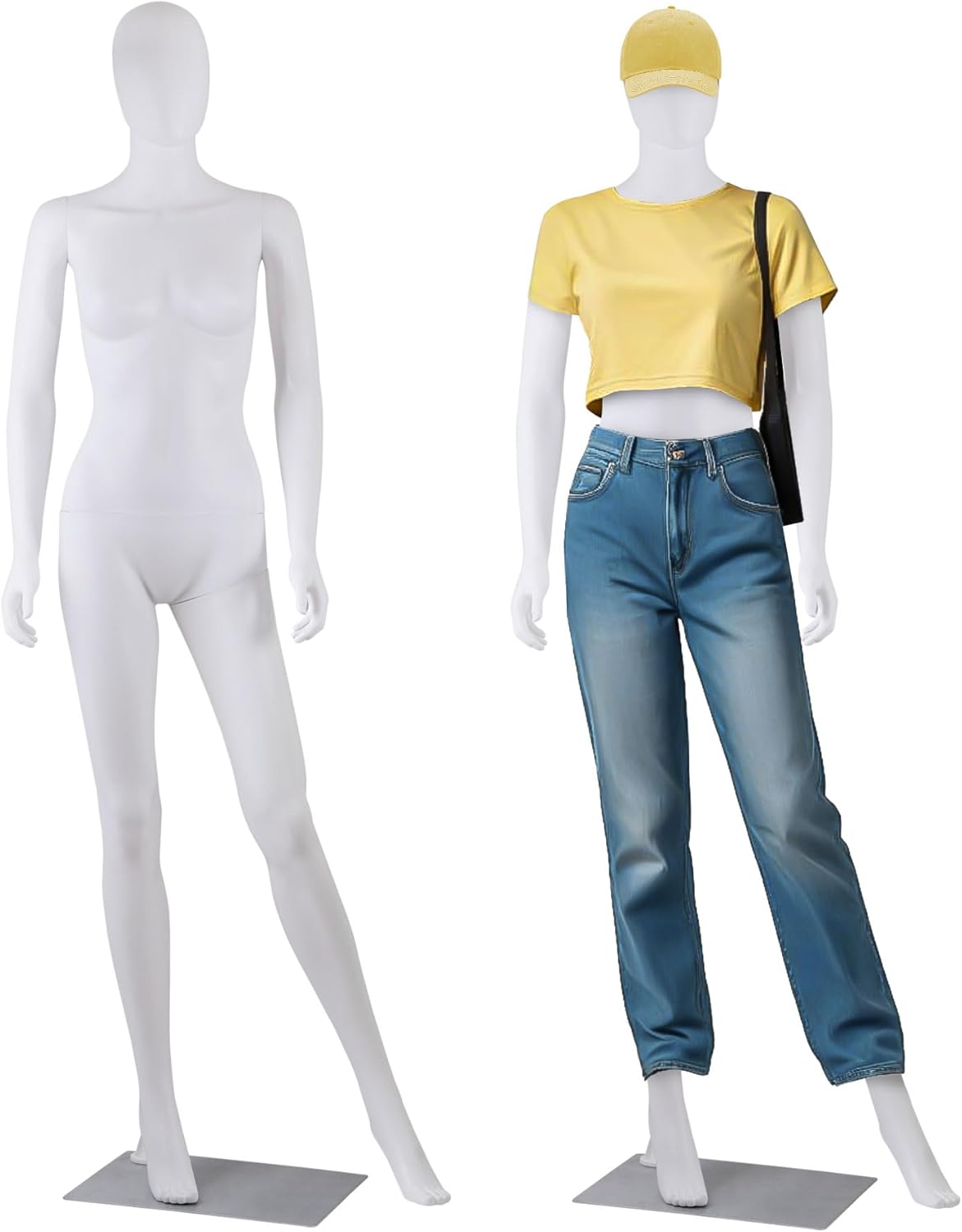 ZENY 70 Inch Female Mannequin Full Body Dress Form for Display