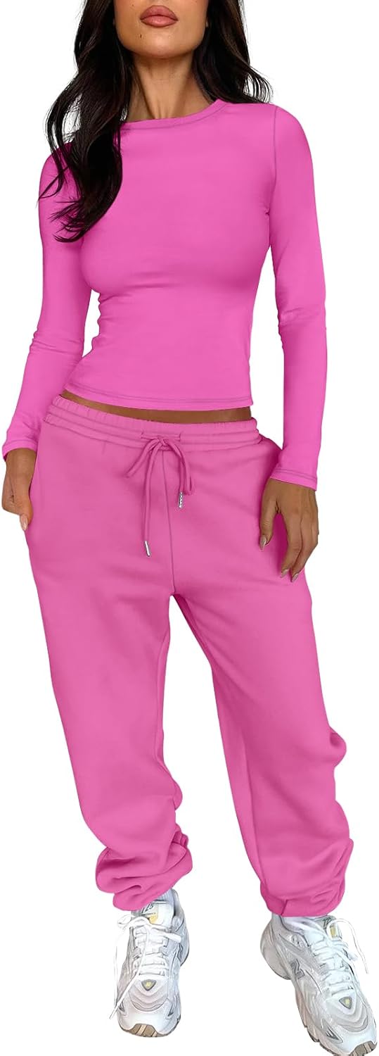 Stylish ANRABESS Womens 2 Piece Sweatsuits for Fall Fashion