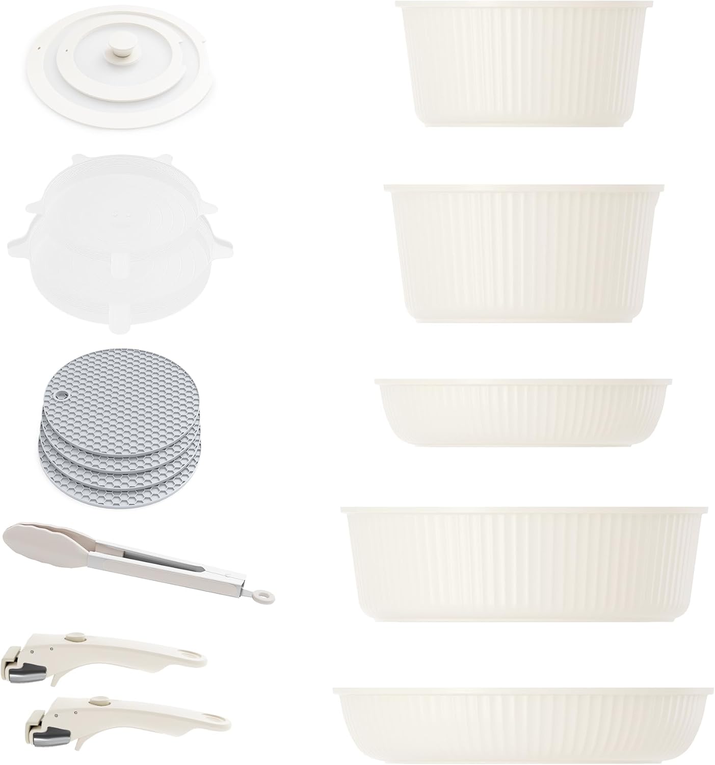 Detachable Nonstick Cookware Set for Induction and Camping Use