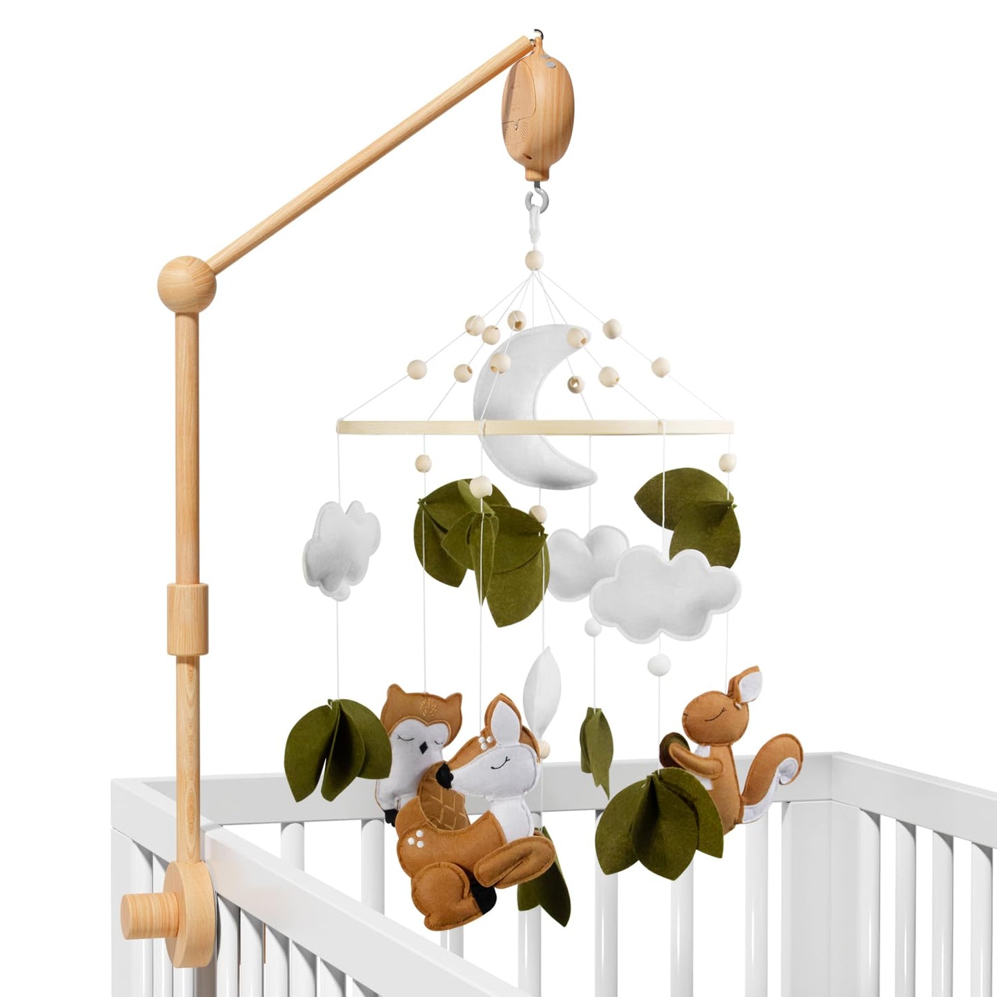 Woodland Animals Theme Bassinet Baby Nursery Mobiles Set