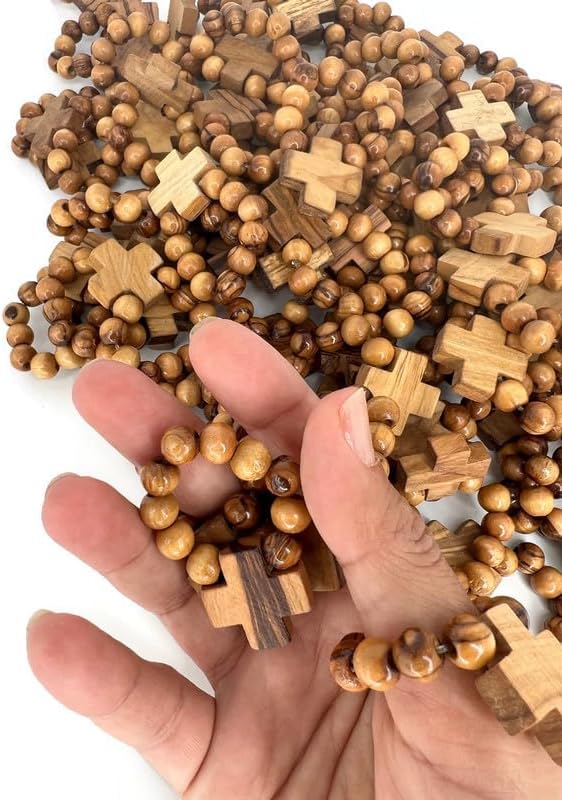 Finger Rosary Ring - Olive Wood Rosary from the Holy Land