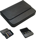 Leather 12 Fountain Pen/Pencil Tray Case Organizer - Travel Storage