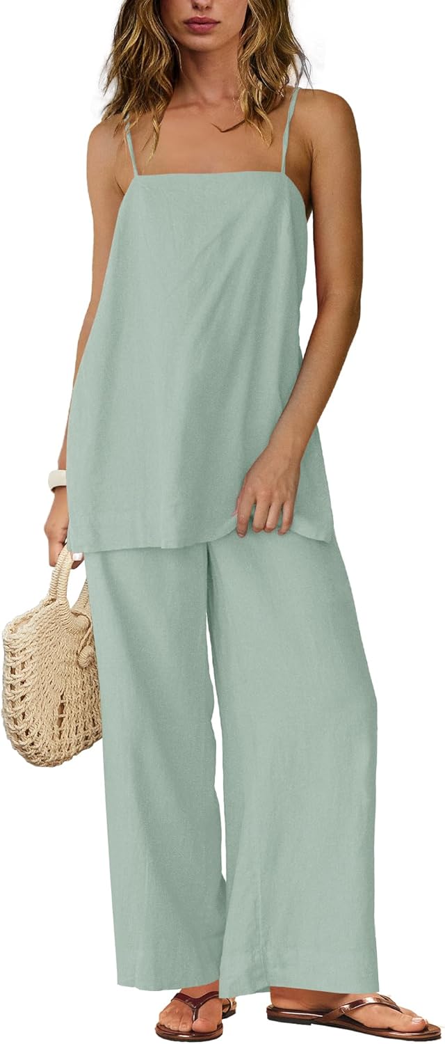 Yanekop Linen Sets for Women - Chic Summer Lounge Outfits