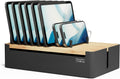 Charging Station Organizer for Multiple Devices - Tidy 5-Slot Cable