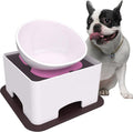 Ceramic Bulldog Bowl Dog Feeding Bowl - Raised Wide Mouth Feeder