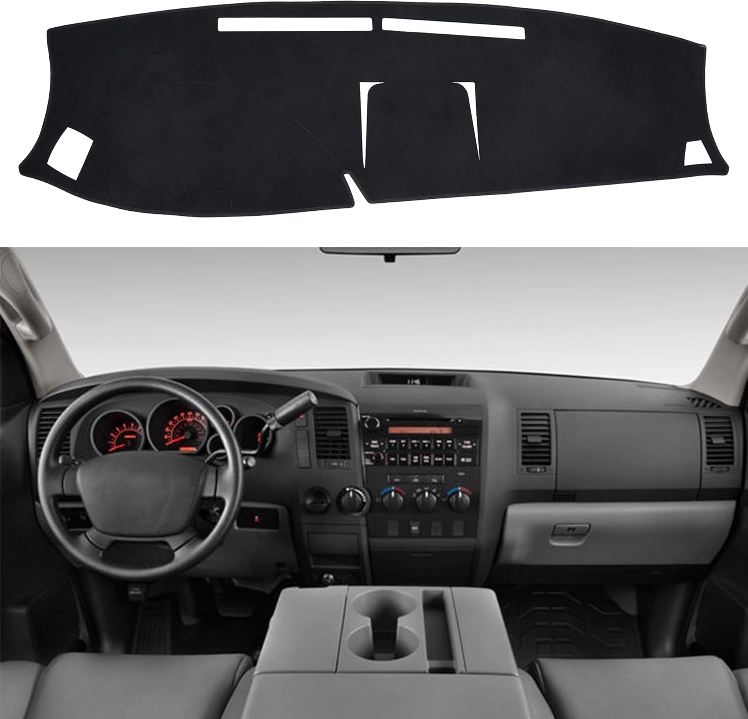 SPEEDWOW Dashboard Cover Mat for Toyota Tundra 2007-2013