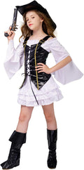Kid's Girl Pirate Halloween Cosplay Costume - Cute Pirate Outfit