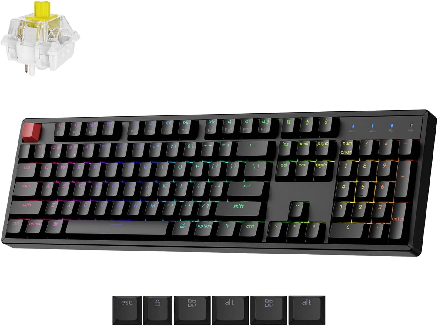 Keychron K10 Full Size Mechanical Gaming Keyboard for Mac