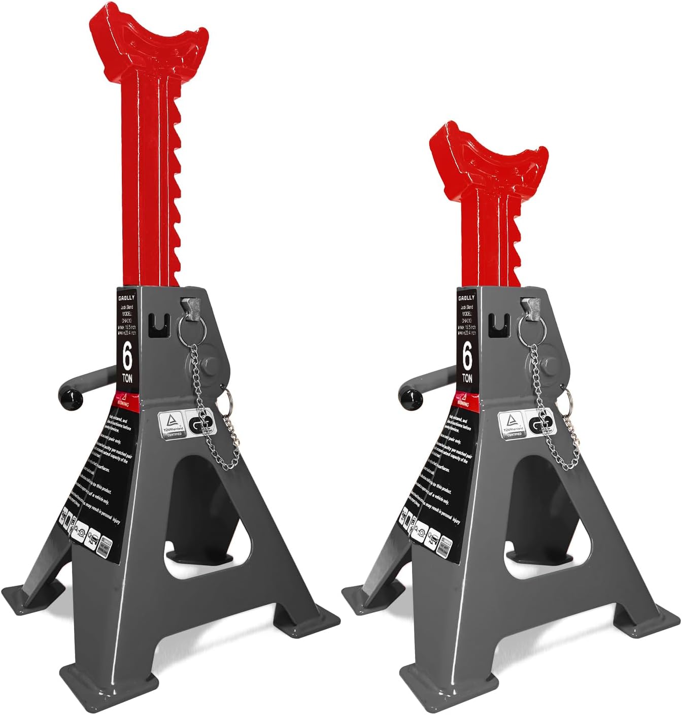 6 Ton Car Jack Stands with Double Locking for Heavy Duty Use